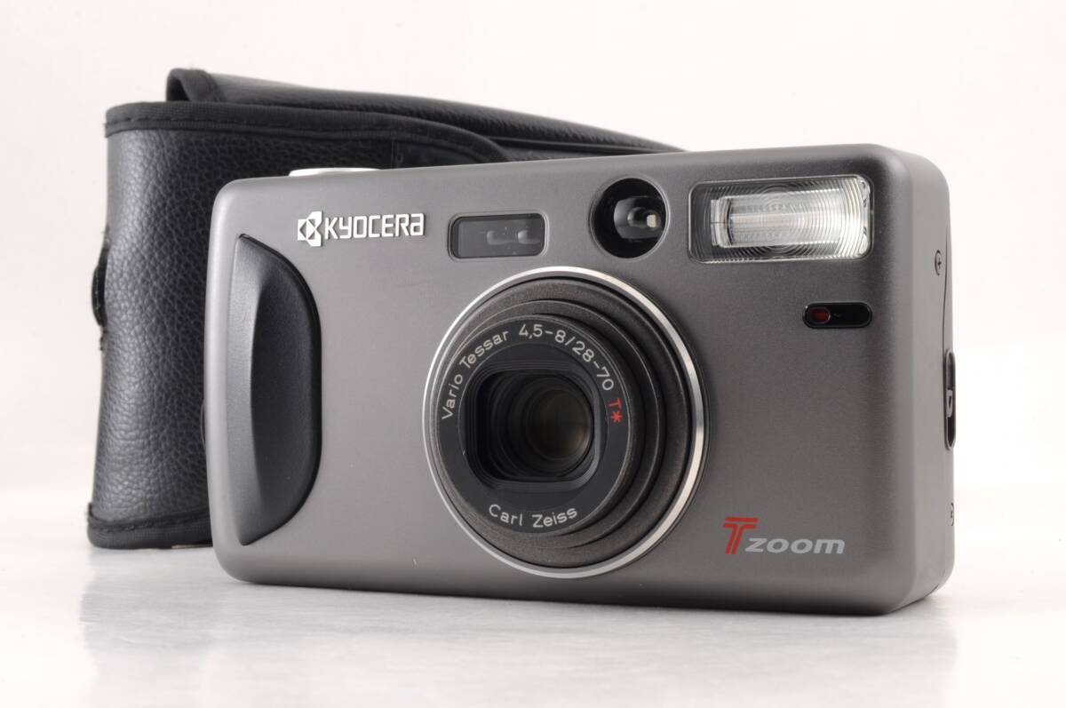 京セラ KYOCERA T Zoom T* コンパクトフィルムカメラ ケース付 管K6146