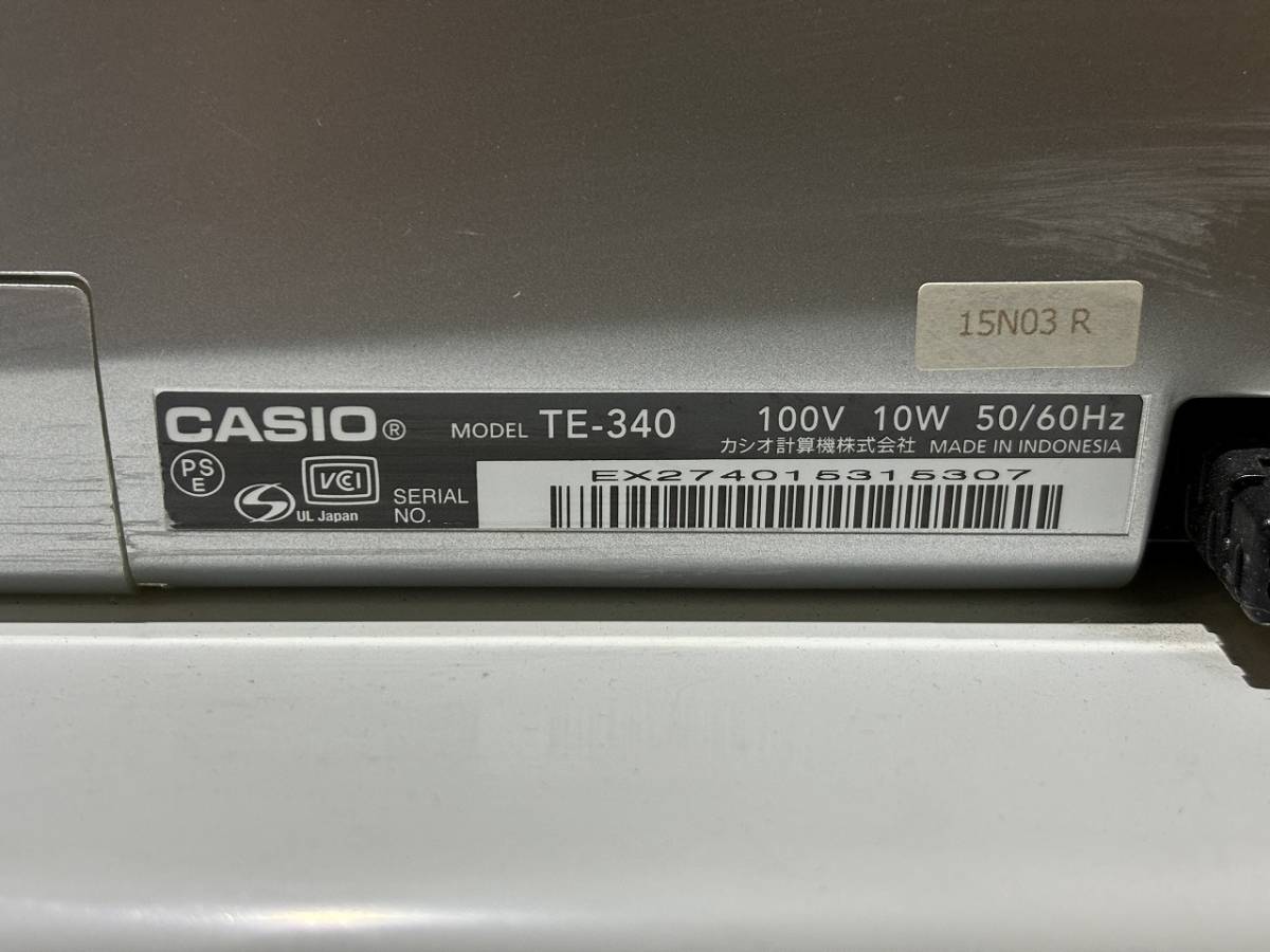 TTOWN 橿原店 リサイクル品 CASIO 電子レジスター TE-340 鍵付 ⑤_画像7