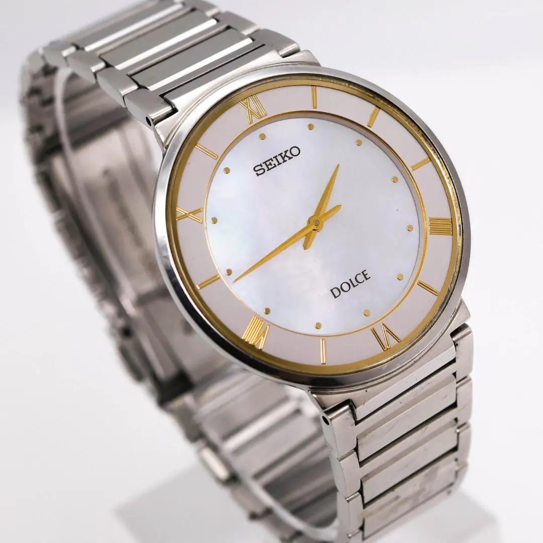 《美品》SEIKO Dolce 腕時計 シェル文字盤 クォーツ メンズ p