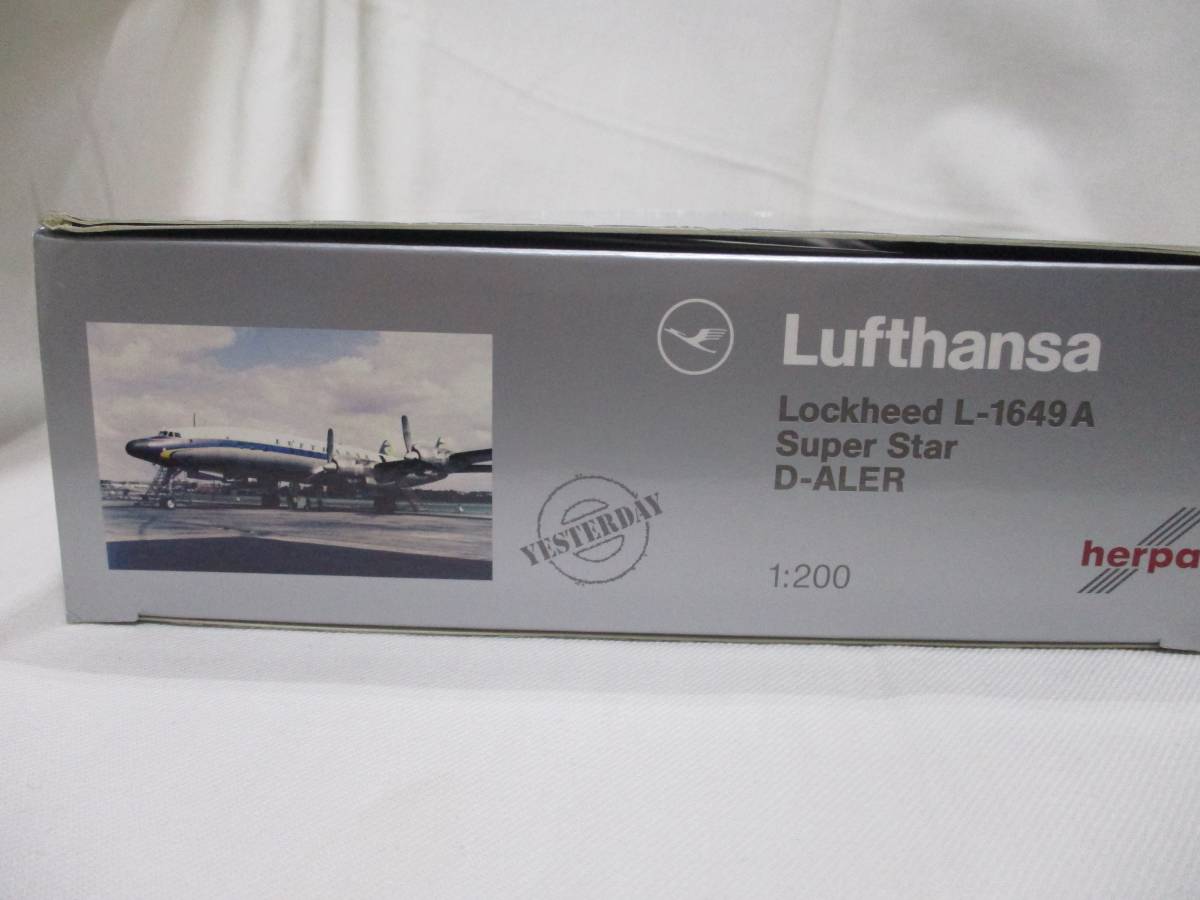 herpa 1/200 Lufthansa Lockheed L-1649A Super Star D-ALER_画像2