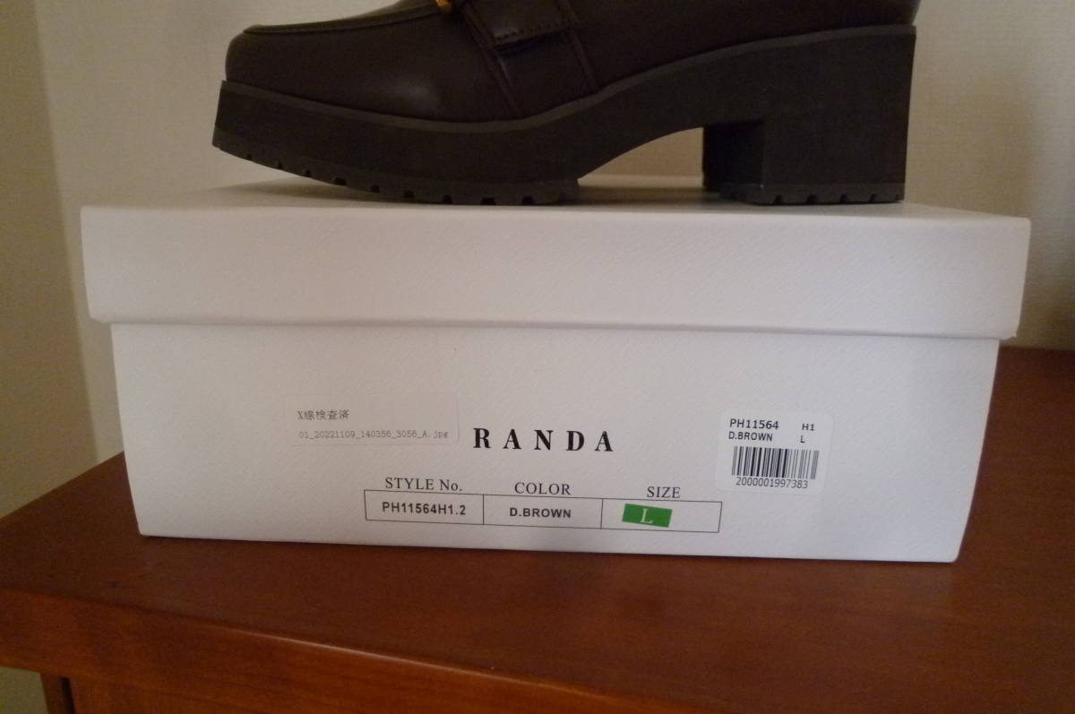 RANDA volume sole belt Loafer M size /23.5cm 2024 year 1 month buy 