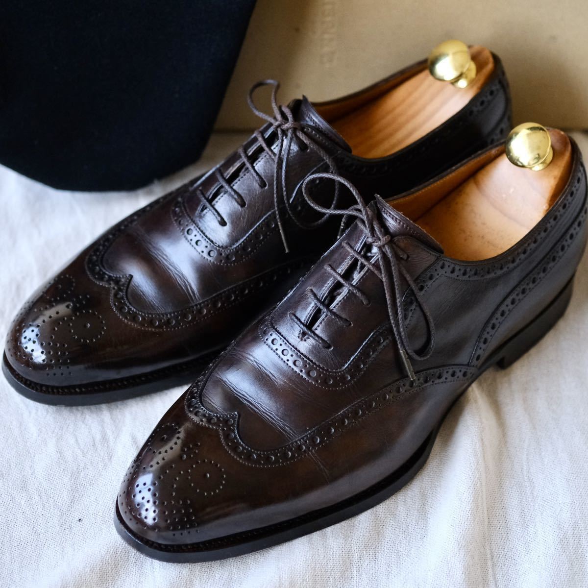 超希少美品Saint Crispin's×UA別注 サンクリスピン フルブローグ 超希少美品Saint Crispin's×UA別注 サンクリスピン フルブローグ
