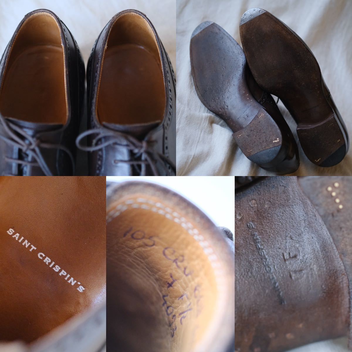 超希少美品Saint Crispin's×UA別注 サンクリスピン フルブローグ 超希少美品Saint Crispin's×UA別注 サンクリスピン フルブローグ