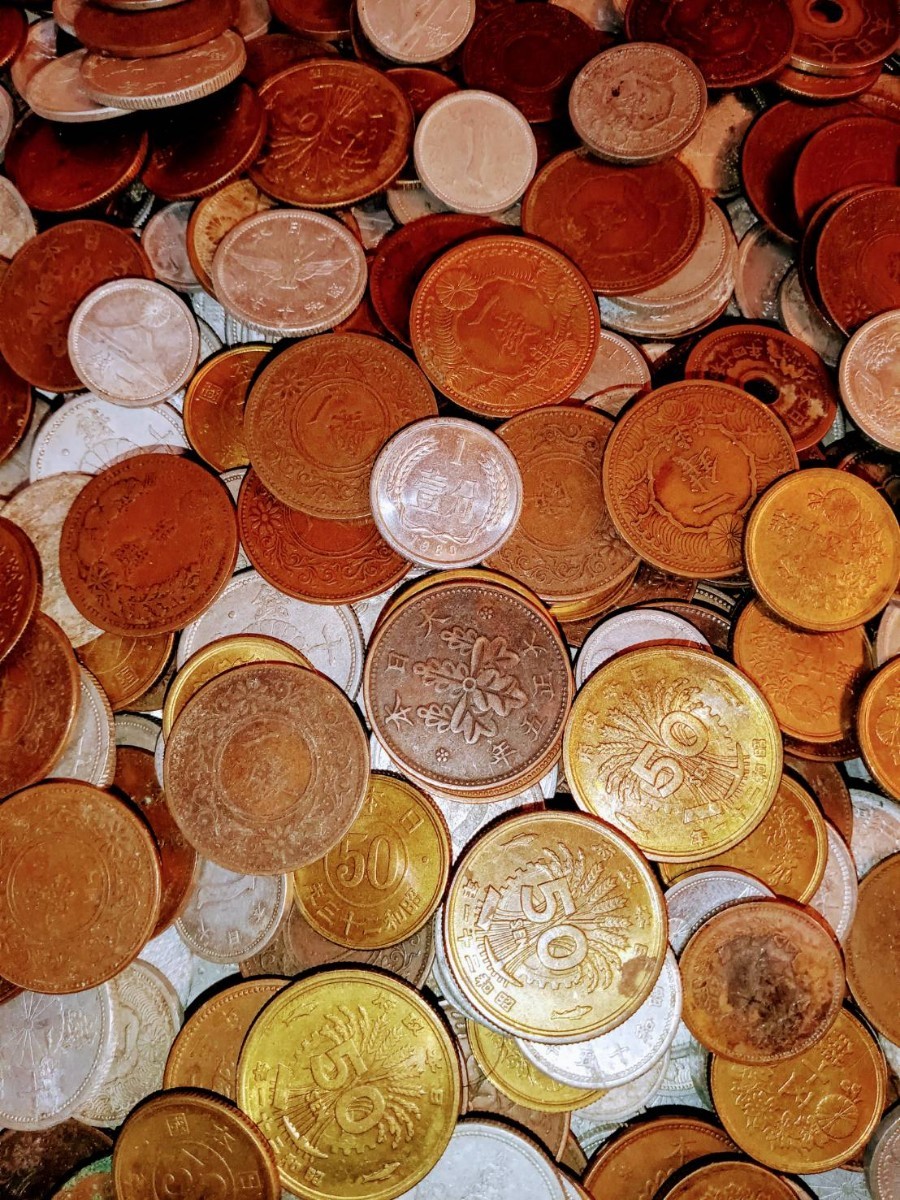 264　日本の古銭各種大量　4.06kg　_画像9