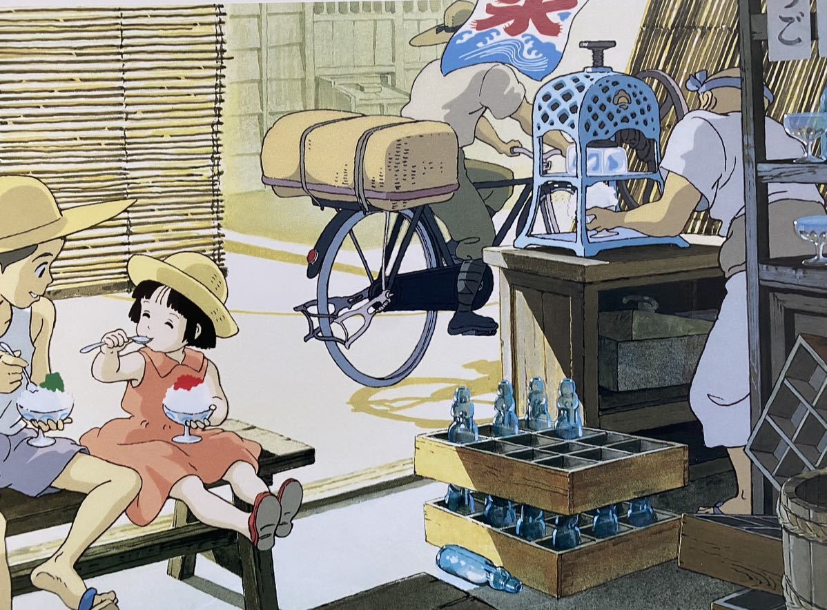 【激レア】ジブリ　火垂るの墓　ポスター　高畑勲　カレンダー　1996年　検)セル画　原画　ポストカード　イラスト　STUDIO GHIBLI