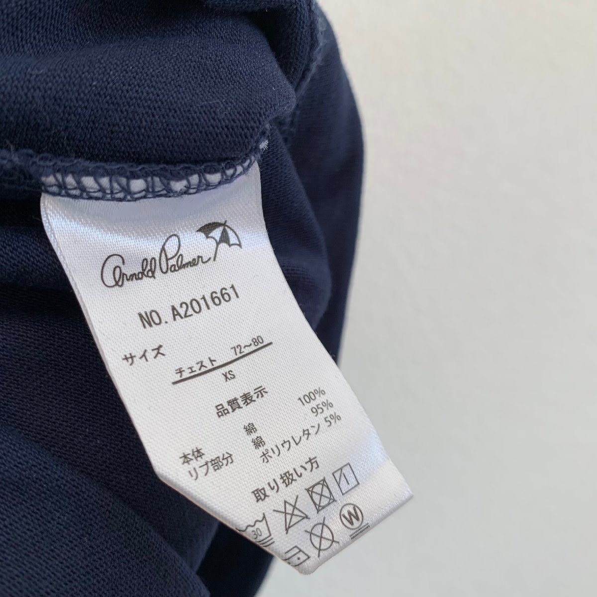 ArnoldPalmer アーノルドパーマー Tシャツ XS 紺 レディース 夏 未使用に近い 美品_画像8