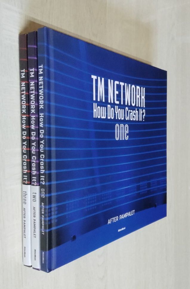 【中古】 TM NETWORK How Do You Crash It? AFTER PAMPHLET 3冊セット（one・two・three）／アフター・パンフレット／TMネットワークの画像1