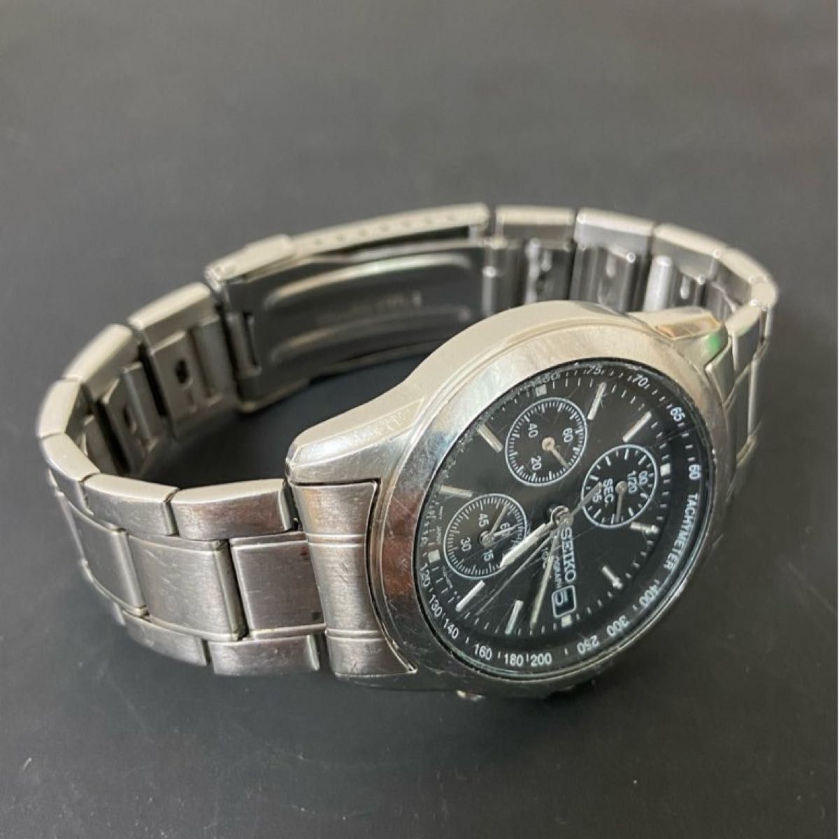 セイコー SEIKO 7T92-0CW0 クロノグラフ ブラック クォーツ セイコー SEIKO 7T92-0CW0 クロノグラフ ブラック クォーツ