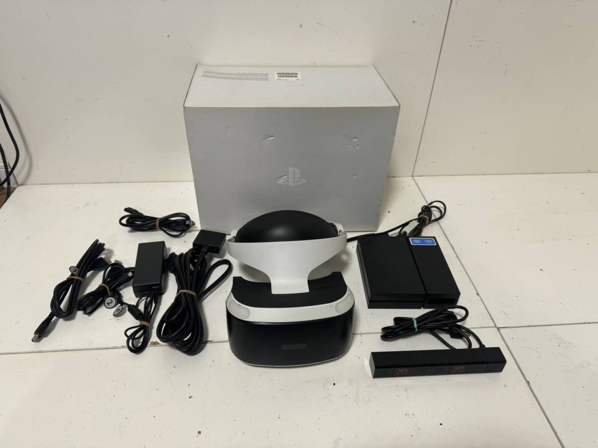 【SONY PS4 PSVR CUH-ZVR1 CUHJ-16001 本体 カメラ プロセッサーユニット ACアダプタ ケーブル】【簡易チェック/通電起動確認済み】_画像1