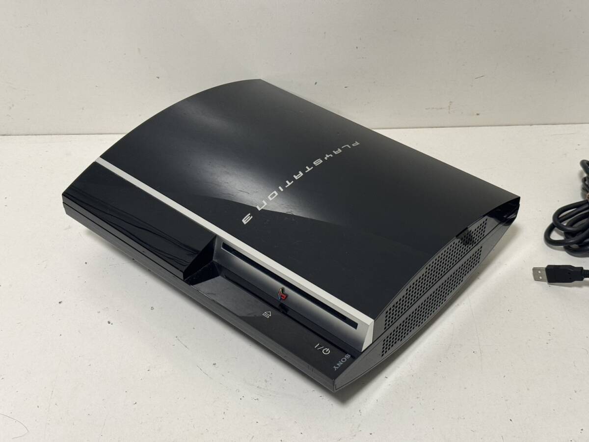 【ソニー PS3 本体セット FW 4.90/ 高容量HDD 160GBへ換装済み】CECHL00【動作確認済み】クリアブラック コントローラー_画像5