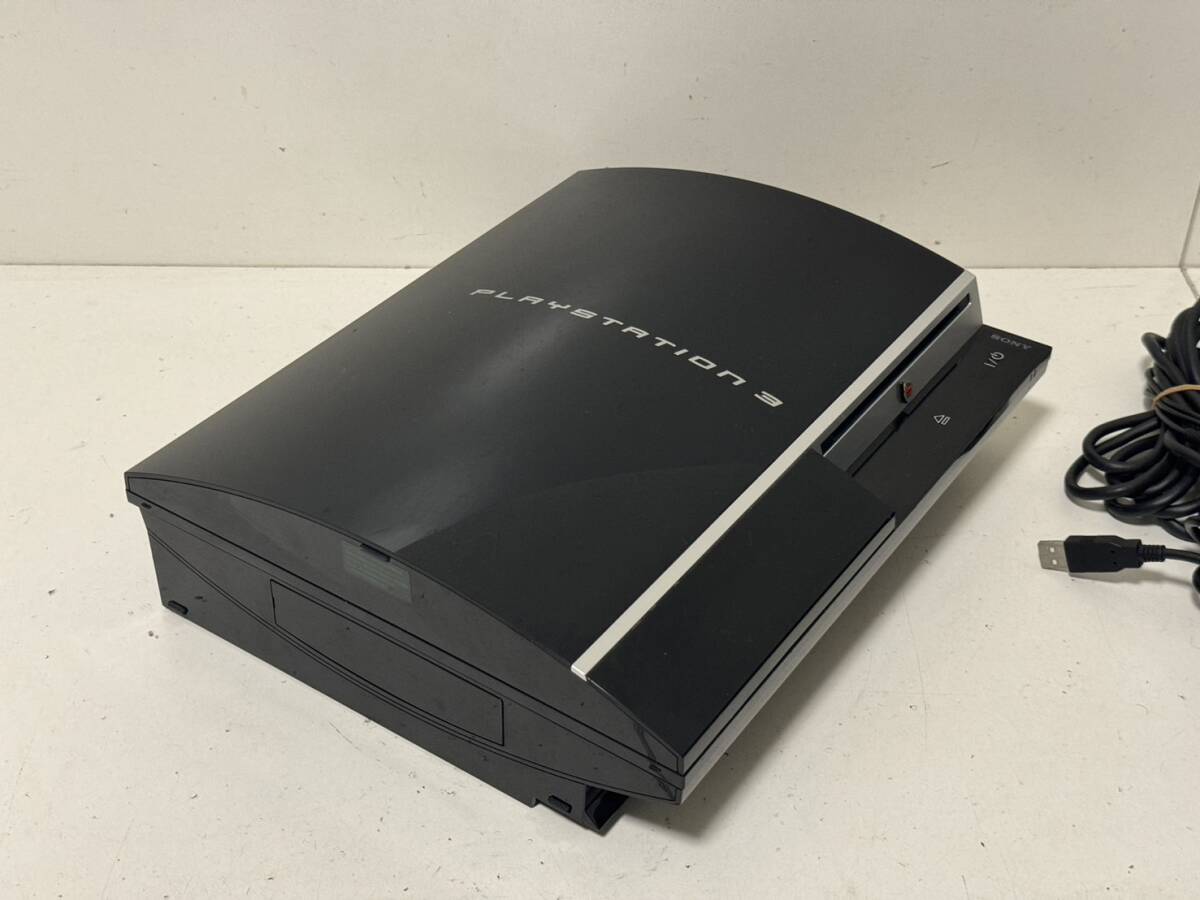 【ソニー PS3 本体セット FW 4.90/ 高容量HDD 160GBへ換装済み】CECHL00【動作確認済み】クリアブラック コントローラー_画像6