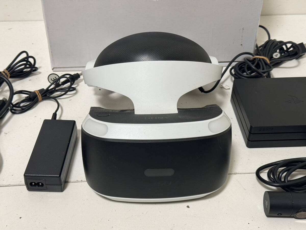 【SONY PS4 PSVR CUH-ZVR2 CUHJ-16003 本体 カメラ プロセッサーユニット ACアダプタ ケーブル】【簡易チェック/通電起動確認済み】_画像6