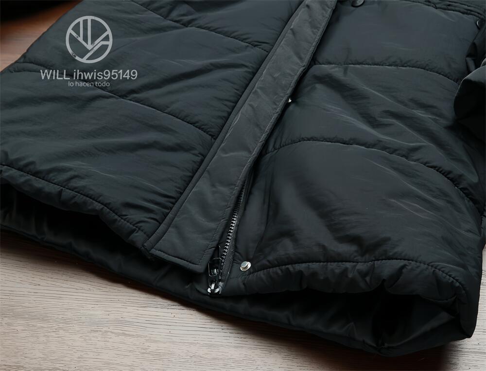 XR05 HELLO.F 中綿コート 軽量 ロングコート レディース XL(日本サイズ2XL程度)高品質 ライトアウター ふんわりコート ブラック_画像5