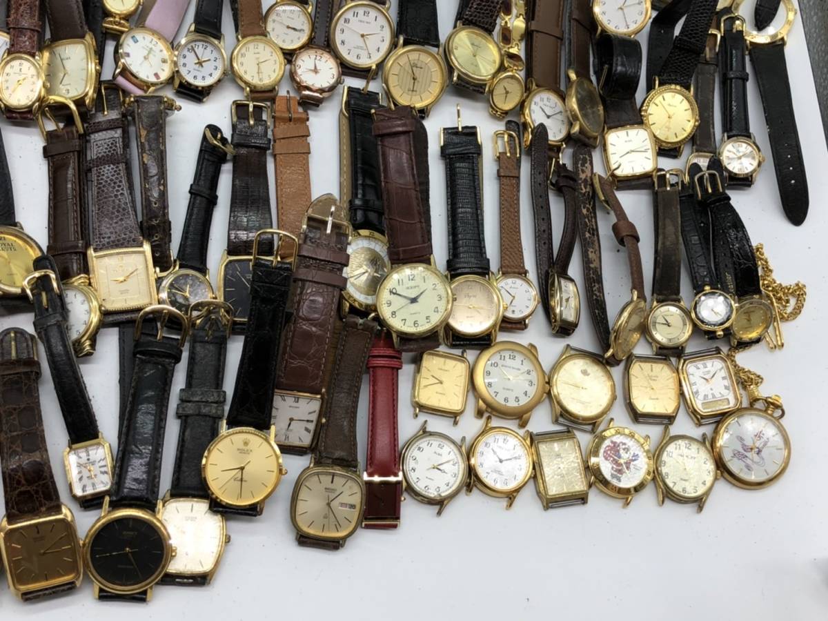 動作未確認品 ジャンク ゴールドカラー 金色 腕時計 300本以上 SEIKO/CASIO/CITIZEN ブランド まとめ売り 大量 まとめて_画像7