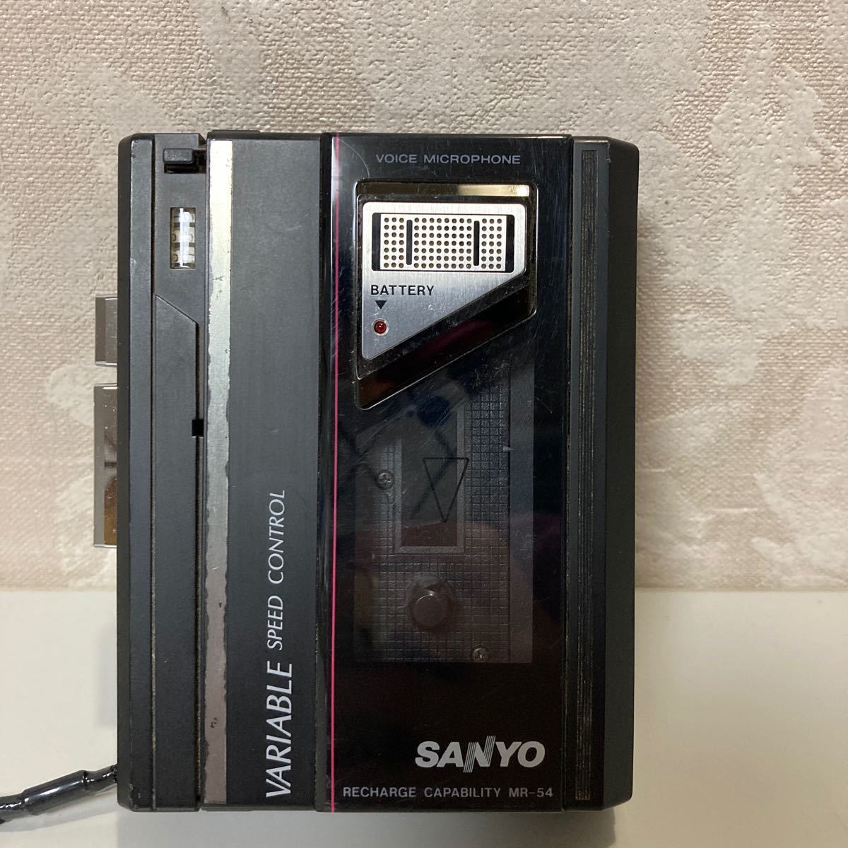 Sanyo Cassette Recorder 三洋 サンヨー カセットレコーダー MR-54 説明書付き_画像2