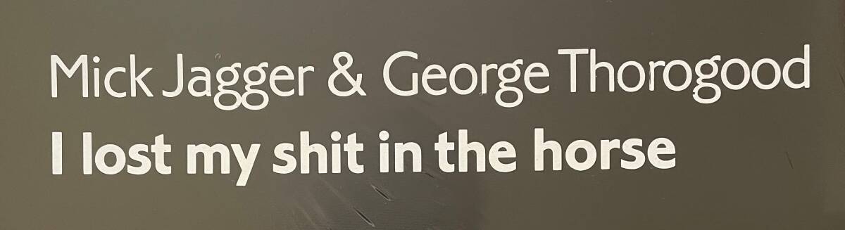 レア！ 「Mick Jagger & George Thorogood I Lost My Shit In The Horse」The Rolling Stones キースリチャーズ ミックジャガー_画像3