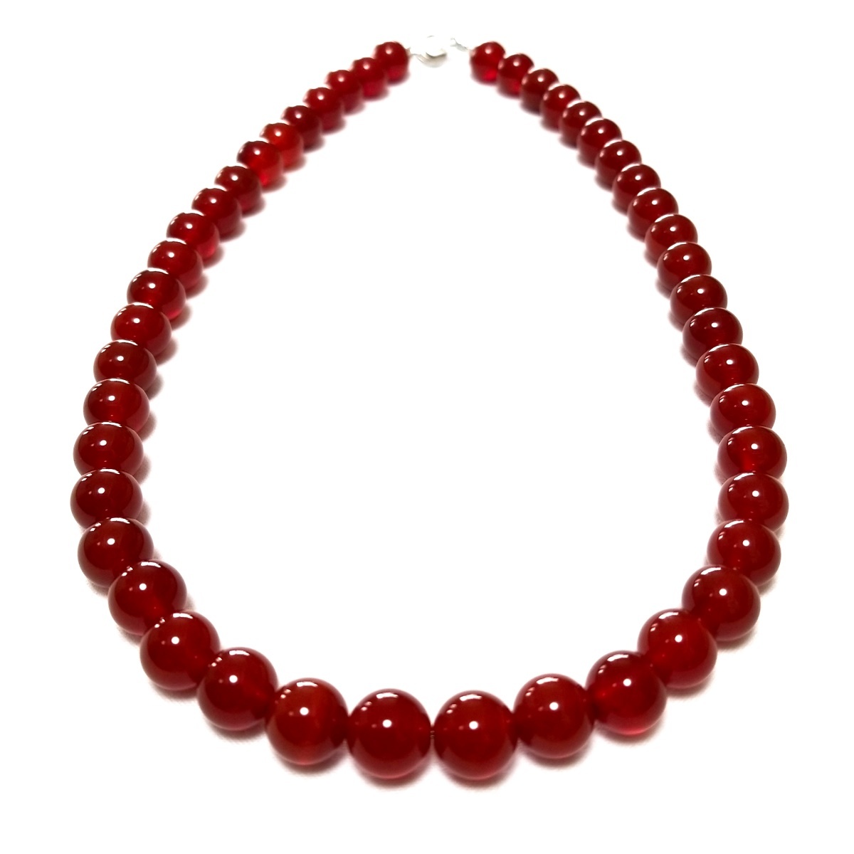 10ミリ カーネリアン 赤瑪瑙 数珠 メンズ レディース ネックレス_画像3