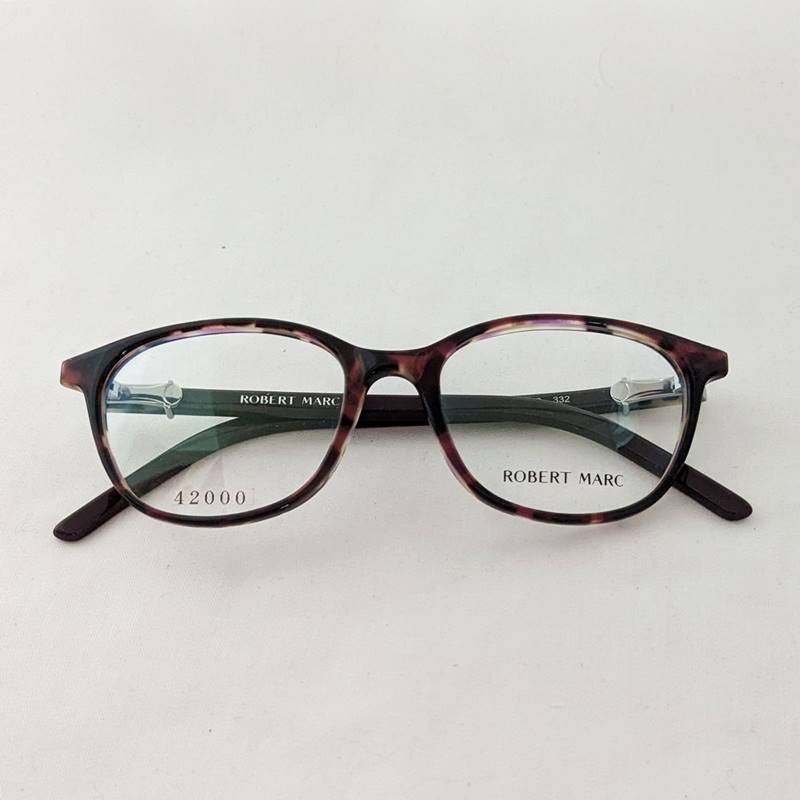ROBERT MARC ロバートマーク◆872 332◆メガネ 眼鏡◆ブラウン◆セル◆ウェリントン◆日本製【未使用品】【送料無料】