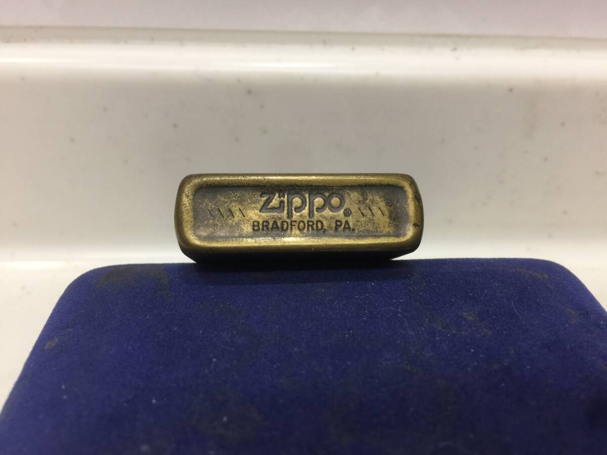 Zippo　ジッポー　ロゴ　SOLID BRASS　ソリッドブラス　銅板張り　1983年製　ヴィンテージ　　　T454　　　　KJ1_画像10