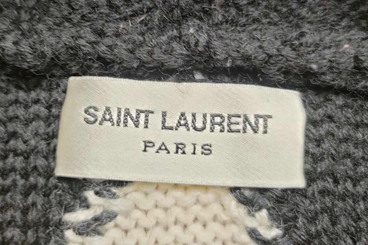 2019AW SAINT LAURENT Paris с капюшоном . кабель вязаный блузон | солнечный rolan Париж Эдди потертость man кардиган Parker 