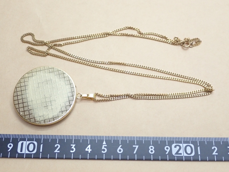 N776 ヴィンテージ ネックレス 金象嵌細工 スペイン トレド SPAIN TOLEDO ペンダント Vintage necklaceの画像8
