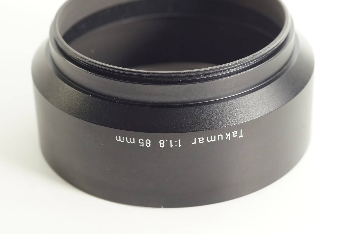 199『送料無料 キレイ』TAKUMAR 85mm F1.8 Takumar 85mm F1.8用 PENTAX M42マウント アサヒペンタックス 金属製レンズフードの画像1