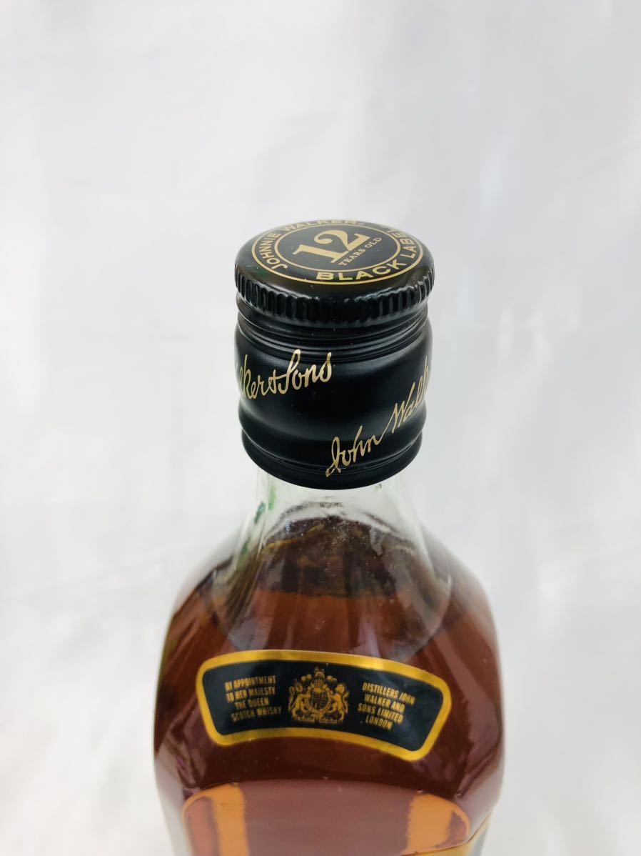 ジョニーウォーカー 12年 ブラックラベル Johnnie Walker Black Lavel 700ml 未開栓 箱付き M6_画像4