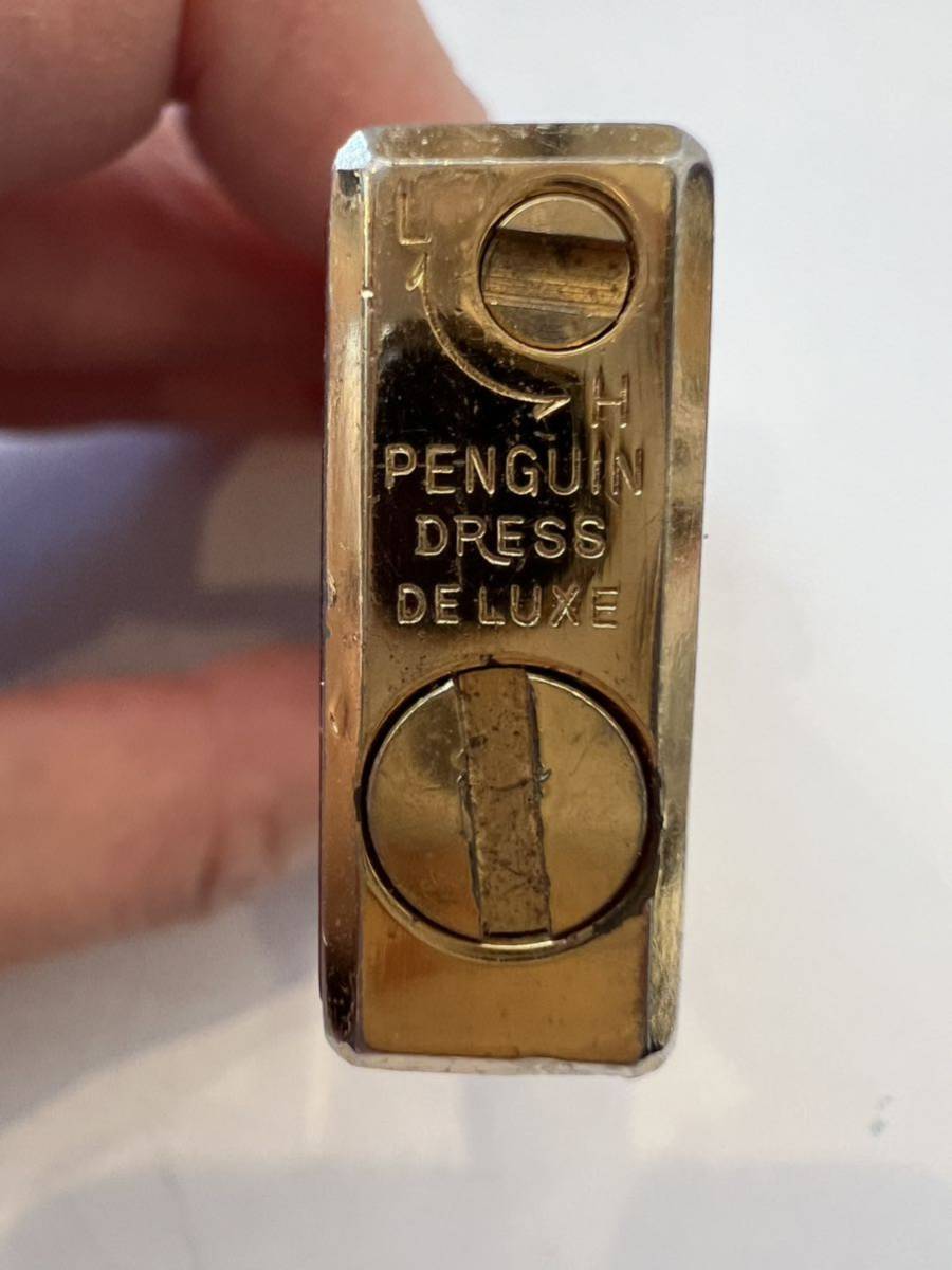 PENGUIN DRESS DE LUXE ペンギン ローラー ガスライター 着火未確認_画像8