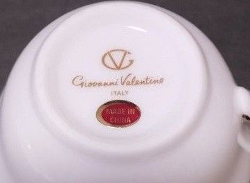 470   Giovanni Valentino　桃山陶器　カップ&ソーサー　未使用品　ジョヴァンニバレンチノ　ジャンニバレンチノ