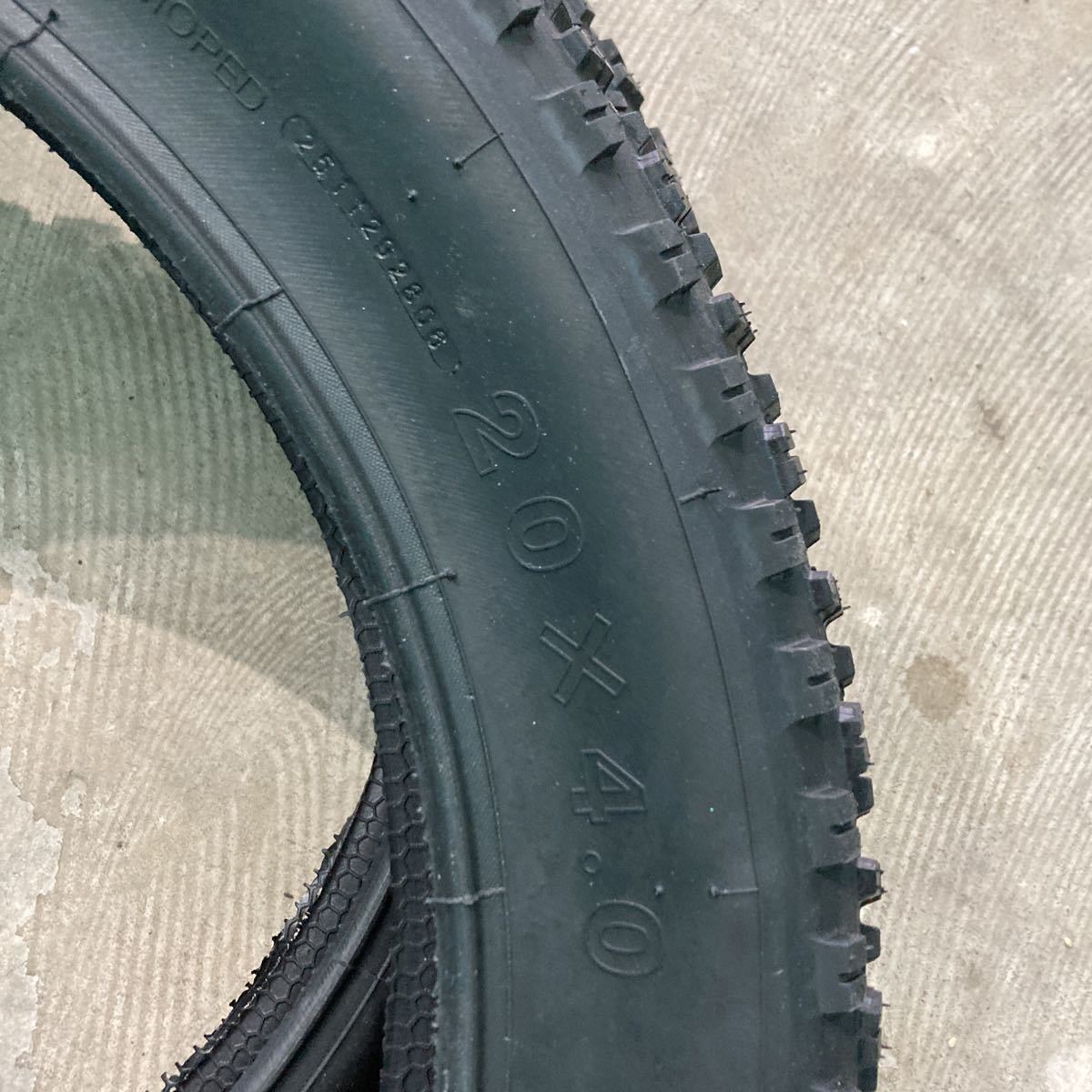 [ new goods * unused ]fato tire _20×4.0_ black ×2 pcs set _ # fatbike #eBike