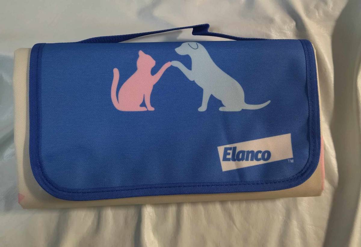 非売品 アドボケート ピクニックシート 折り畳み マット シート レジャーシート 犬 猫 ネコ ねこ Elanco Advocate Dog Cat picnic sheet
