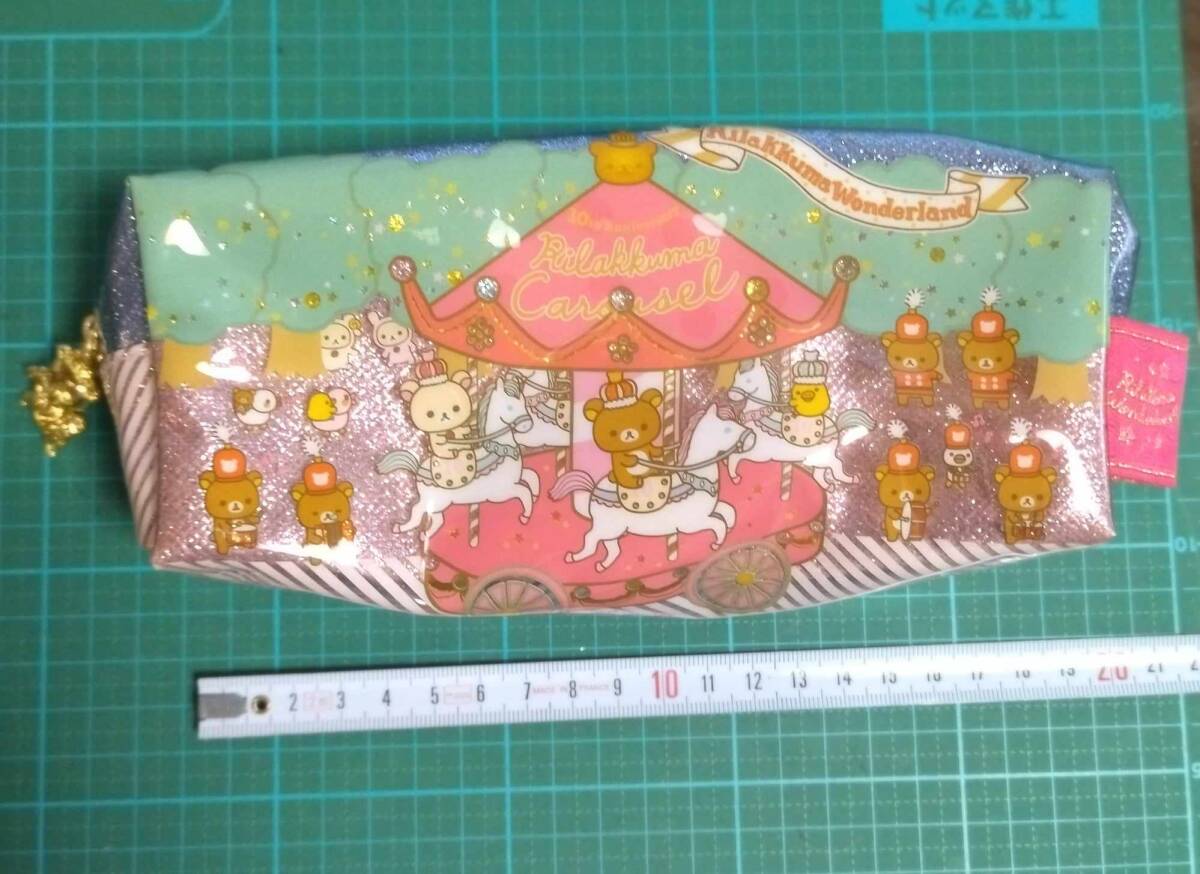 正規品 リラックマ ワンダーランド ペンポーチ 筆箱 ペンケース ポーチ Rilakkuma Wonderland pencil case Makeup bag _画像1