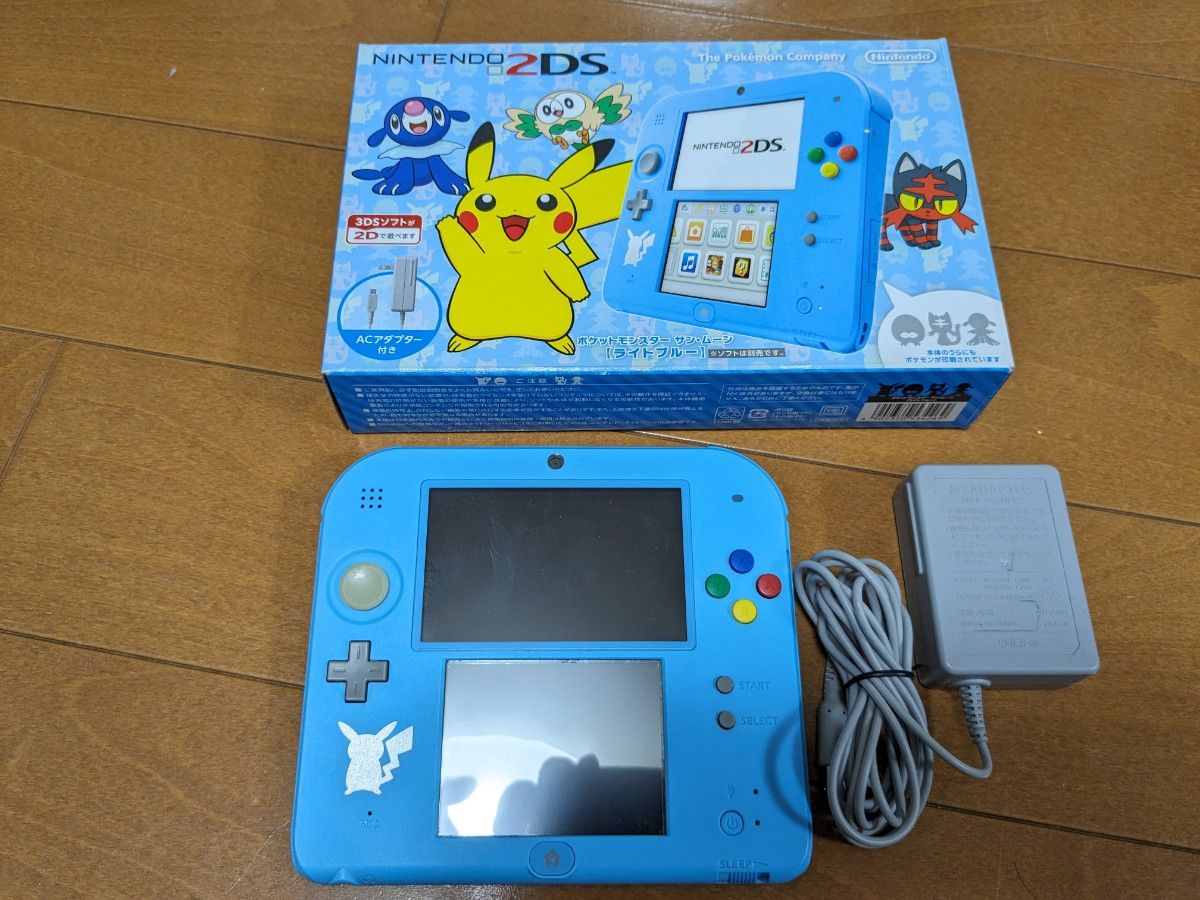 2DS 本体　ポケットモンスター サン ムーン　 ライトブルー 　Nintendo 任天堂