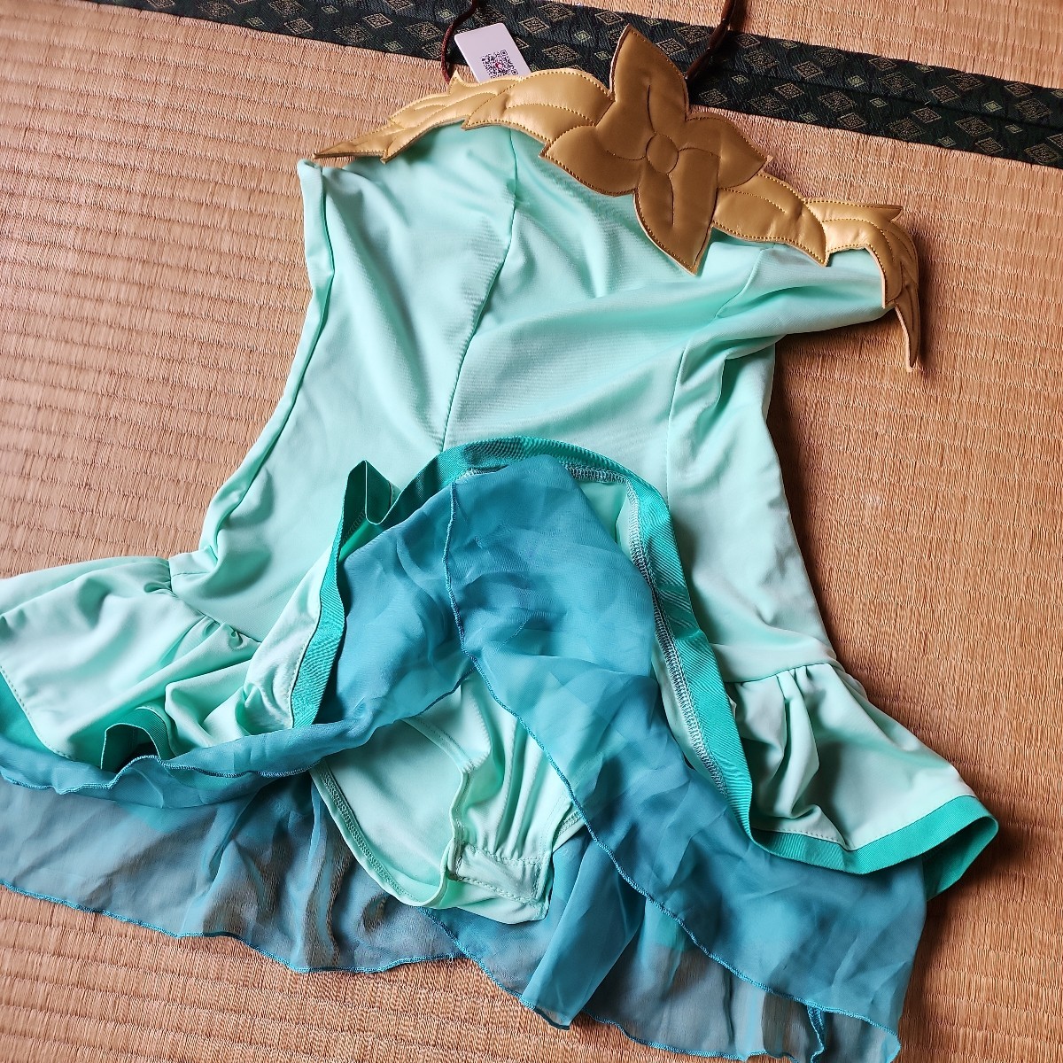 プリンセスコネクト プリコネR コッコロ 水着　一円スタートコスプレ衣裳　伸縮性があります　薄い緑と生地の薄い青に近いグリーン。_画像1