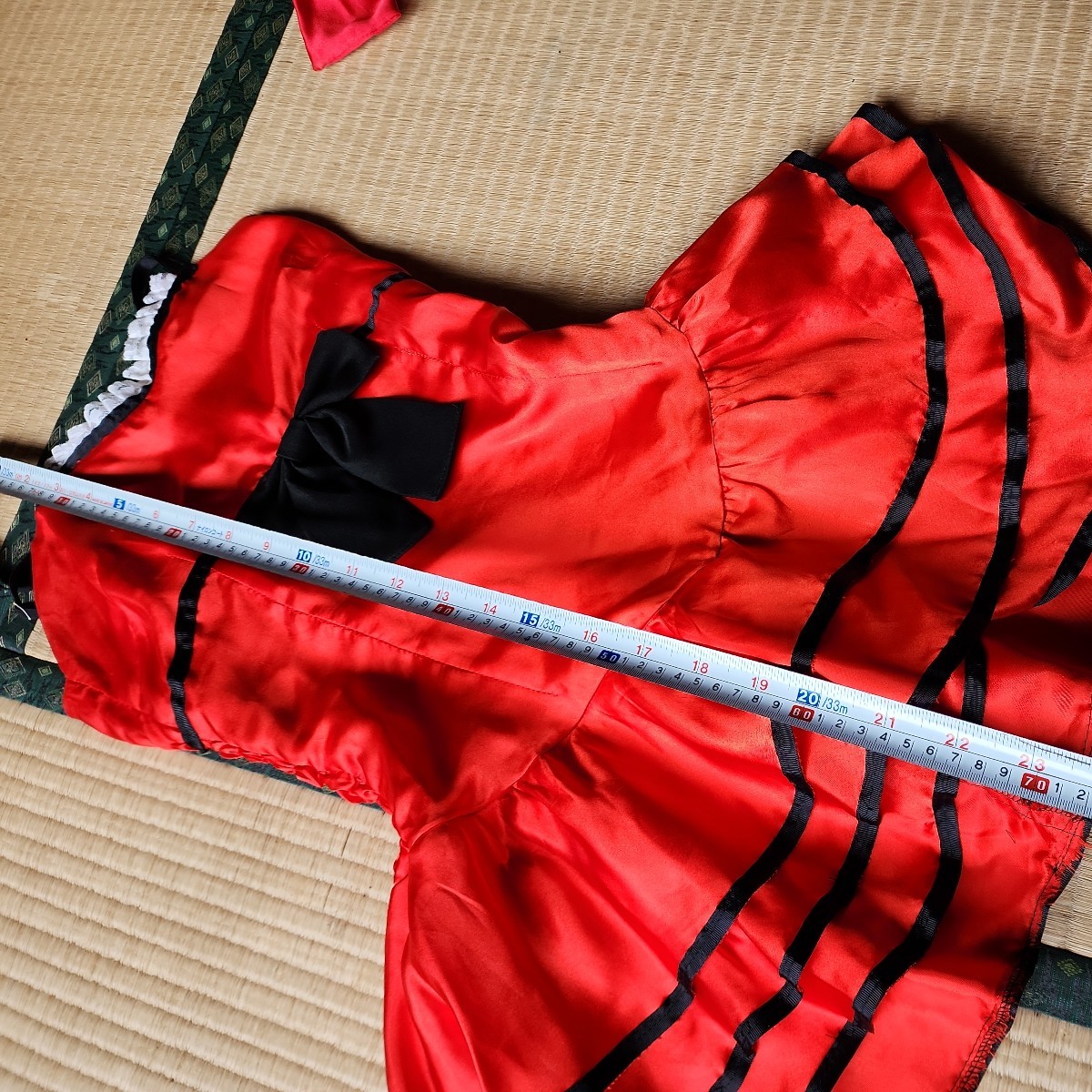 FGO　ネロ　第二再臨　セイバー　真紅の現代衣装　 水着　一円スタートコスプレ衣装　ナイロン製品の赤と黒　すべすべしています_画像3