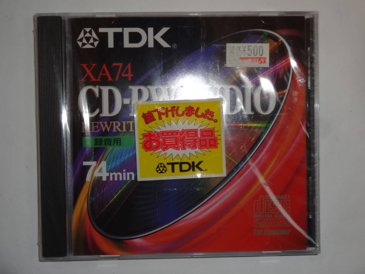 【4枚セット】TDK CD-RWXA74 録音用CD-RW 音楽用CD-RW 74分 シンガポール製【未開封・新品】送料無料_画像3