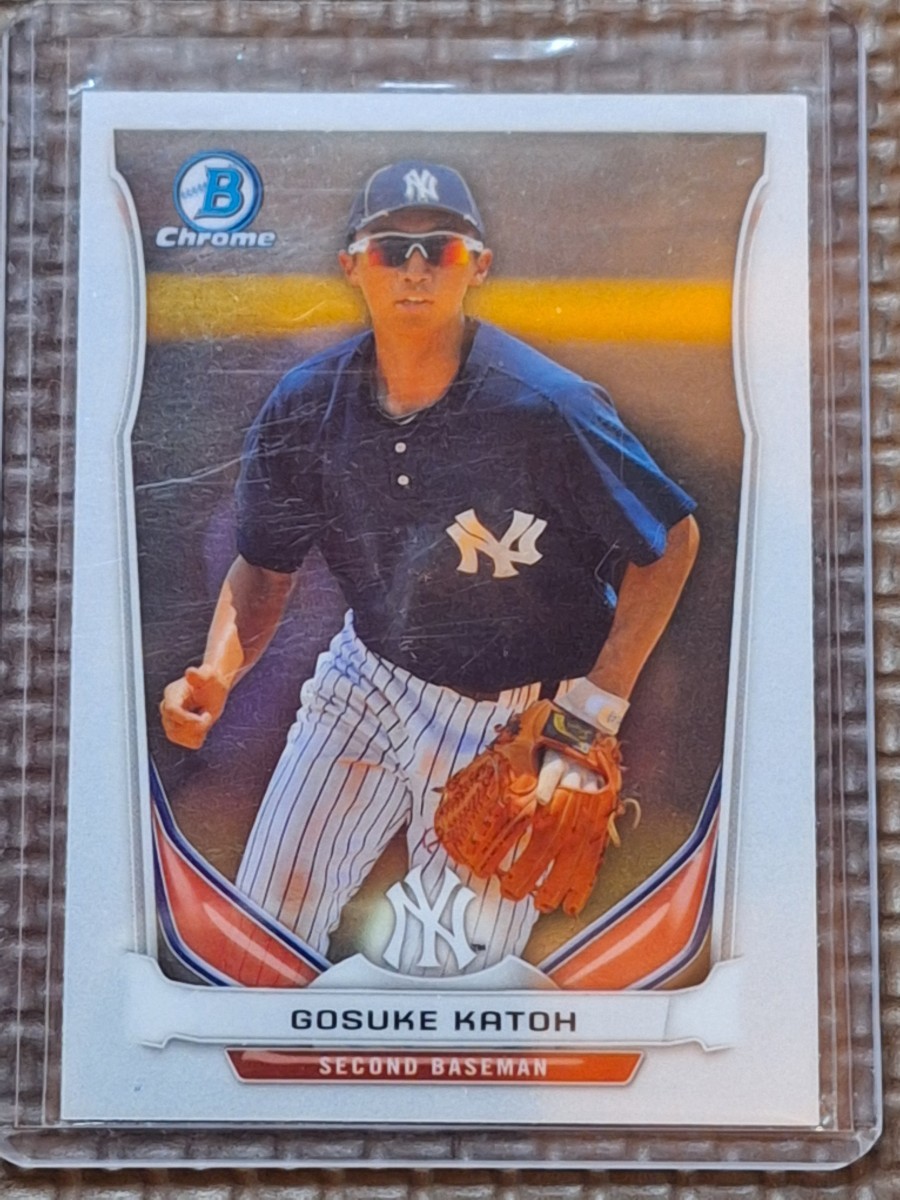 2014 Bowman Chrome Prospect Series 2 #BCP3 GOSUKE KATOH New York Yankees Hokkaido Nippon Ham Fightersの画像1