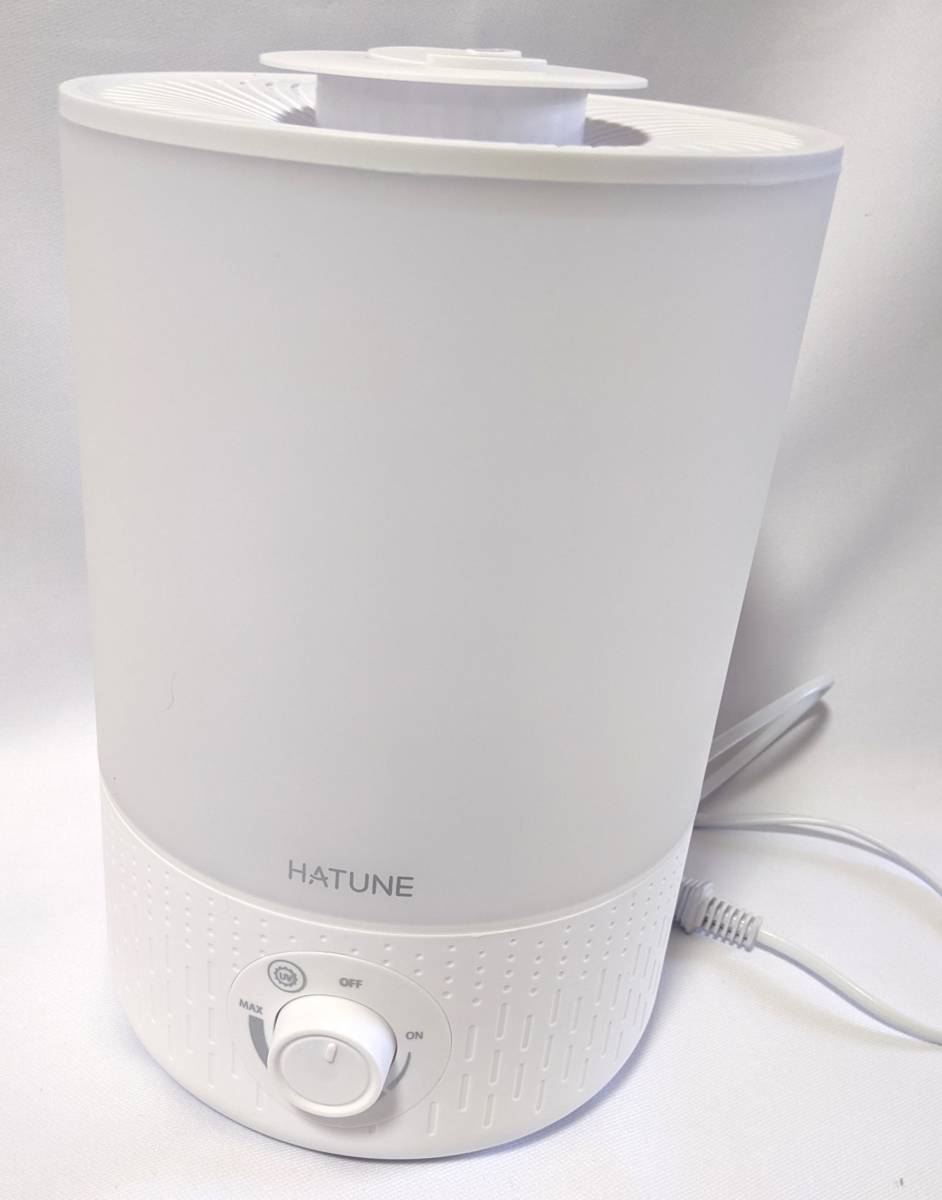 【1円出品】HATUNE 超音波式加湿器 LH-2020 ホワイト 取扱い説明書付き_画像1