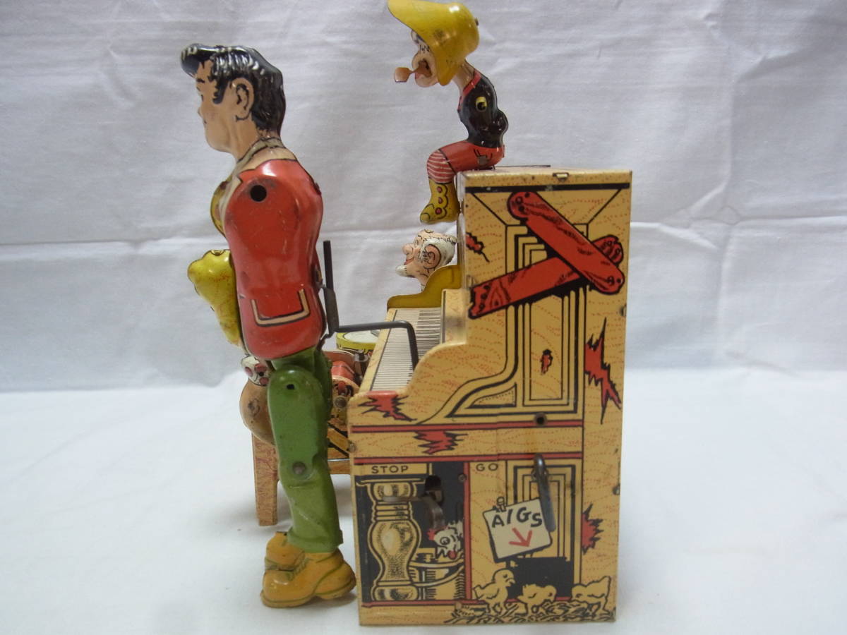  rare 1940\'s*LI\'L ABNER AND HIS DOGPATCH BANDliru Abu na- tin plate zen my type Junk MADE IN USA Vintage antique *60