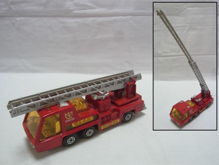 【A】★ミニカー MATCHBOX Super Kings K-9 Fire Tender PAT N'1238927 消防車 はしご車 レトロ玩具 ビンテージ アンティーク 現状★60_画像1