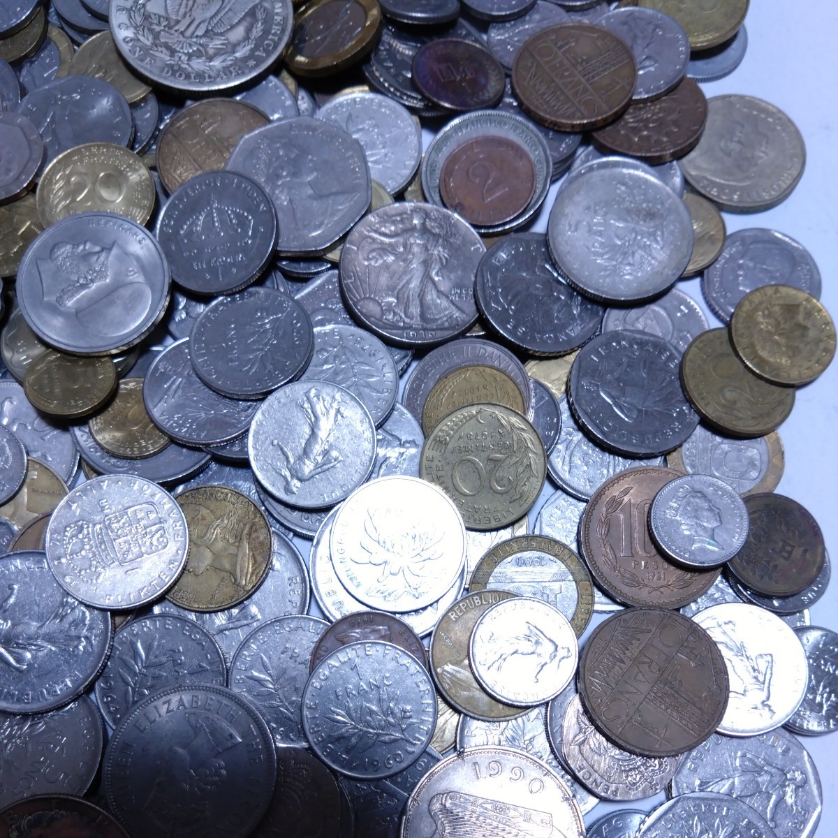 古銭 銀貨 硬貨 コイン 外国銭 アメリカ ヨーロッパ 海外 アジア 中国 コレクション 台湾 香港 2.5キログラム以上 A_画像6