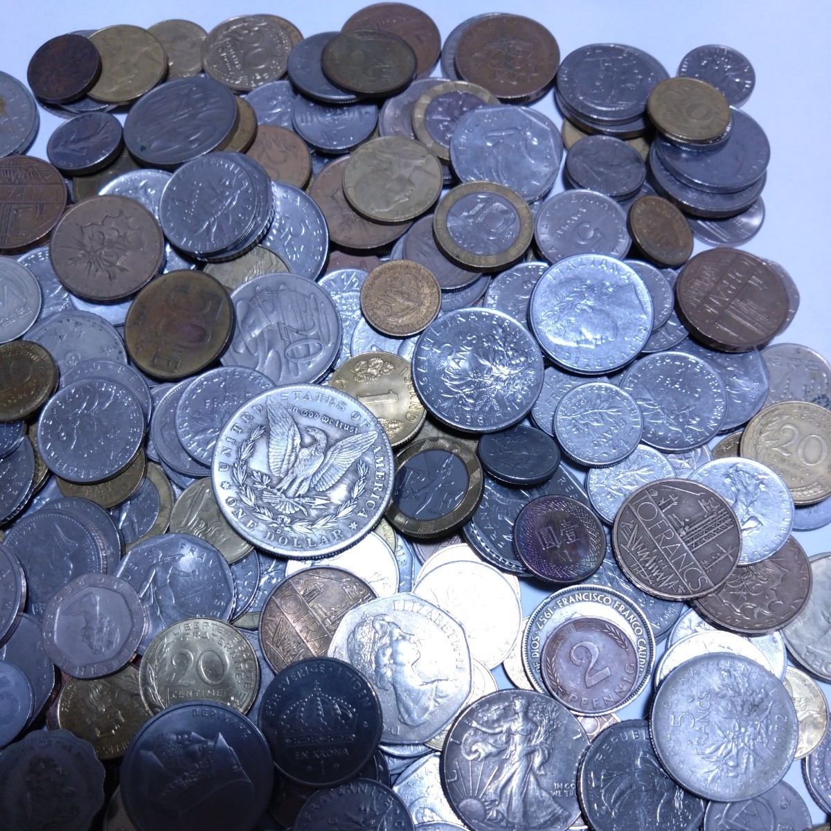 古銭 銀貨 硬貨 コイン 外国銭 アメリカ ヨーロッパ 海外 アジア 中国 コレクション 台湾 香港 2.5キログラム以上 A_画像7