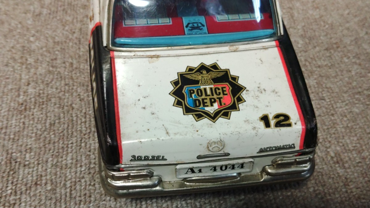 浅草トーイ ブリキ エーワントーイ メルセデス ベンツ パトカー 浅草トーイ ブリキ エーワントーイ メルセデス ベンツ パトカー