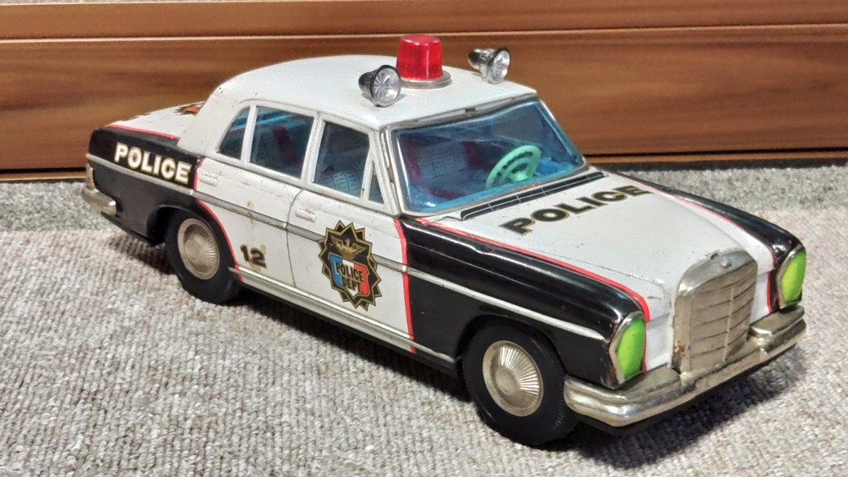 浅草トーイ ブリキ エーワントーイ メルセデス ベンツ パトカー 浅草トーイ ブリキ エーワントーイ メルセデス ベンツ パトカー