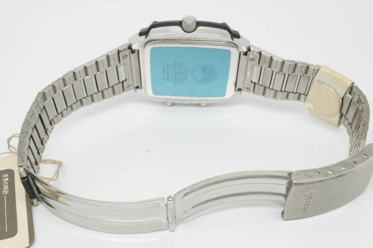 B80●作動良好 未使用デッドストック SEIKO セイコー Silver Wave H357-5120 ヴィンテージ 1980年製 デジアナ メンズ腕時計 クォーツの画像8