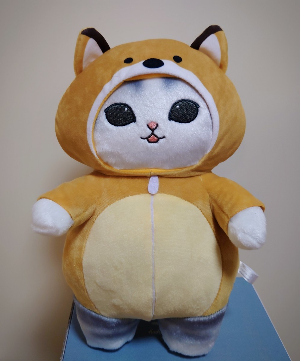 新品　 mofusand モフサンド あったかパジャマにゃん BIG ぬいぐるみ きつね_画像1