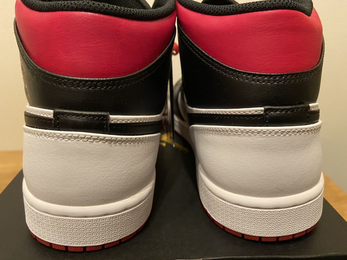 即決28cm NIKE AIR JORDAN1 MID Gym Redナイキ エアジョーダン1 ミッド ジムレッド US10 新品 DQ8426-106