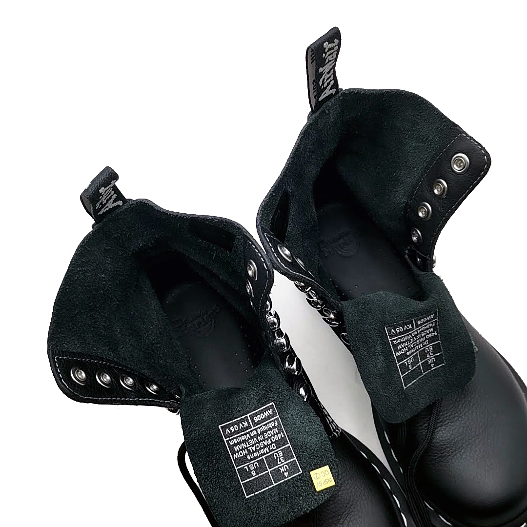 送料無料 美品 ドクターマーチン ショートブーツ 靴 1460 パスカル ハードウェア レザー 23cm相当 黒系 レディース_画像4