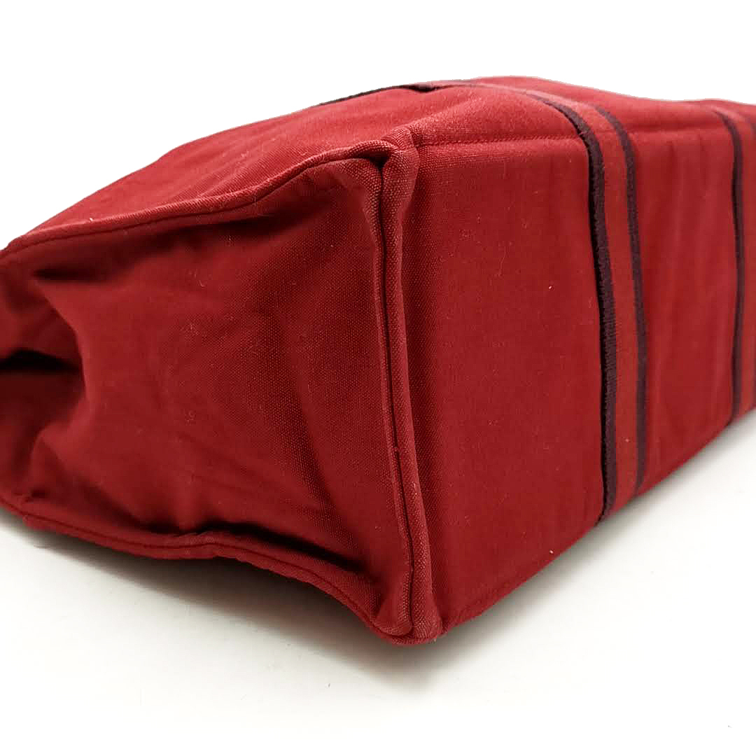 送料無料 エルメス ハンドバッグ トートバッグ ショルダーバッグ 鞄 フールトゥGM 手提げ 仏製 フランス製 赤系 レディース_画像7