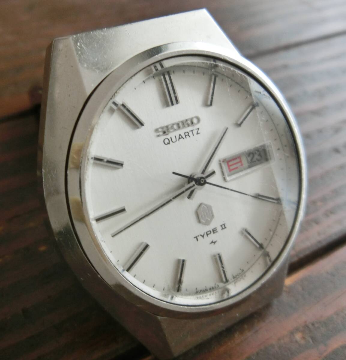 SEIKO クオーツ　タイプ２　TYPEⅡカットガラス　昭和の名機　稼働　亀戸精工舎　美品_画像1